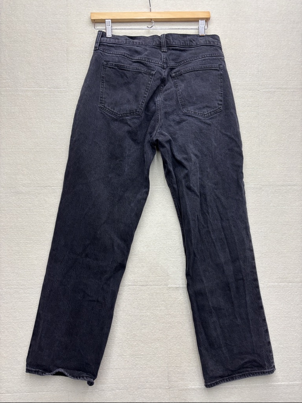 Abercrombie & Fitch The Baggy Low Rise Curve Love Jeans 27 4R Faded Black - Picture 5 of 6